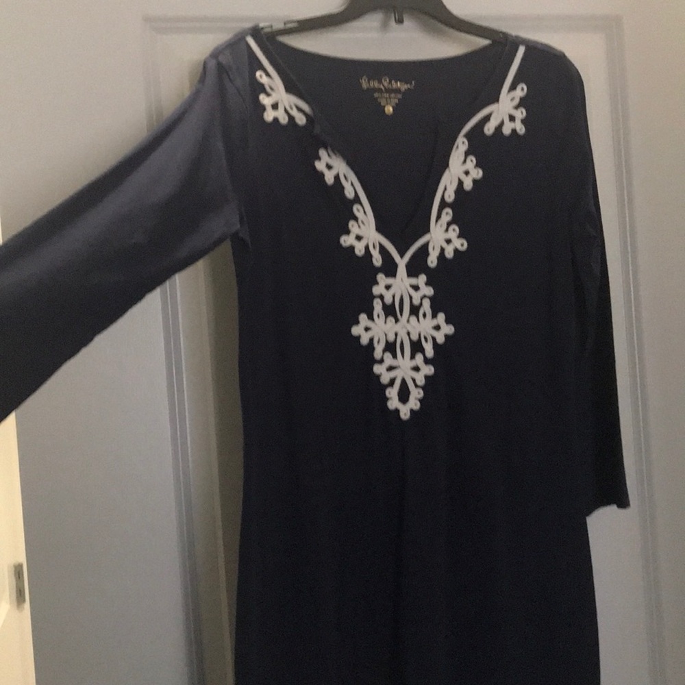 NWOT Lilly Pulitzer Marina 3/4 Sleeve TShirt Dress - Picture 4 of 6